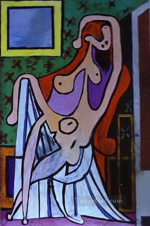 Nude in an Armchair 1929 cubism Pablo Picasso Oil Paintings